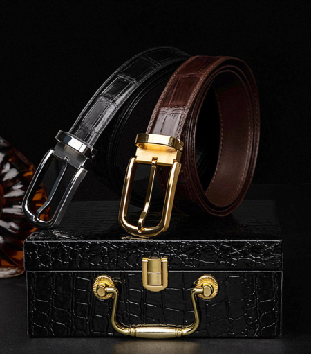 Classic Alligator Belt Adjustable Dress Belts