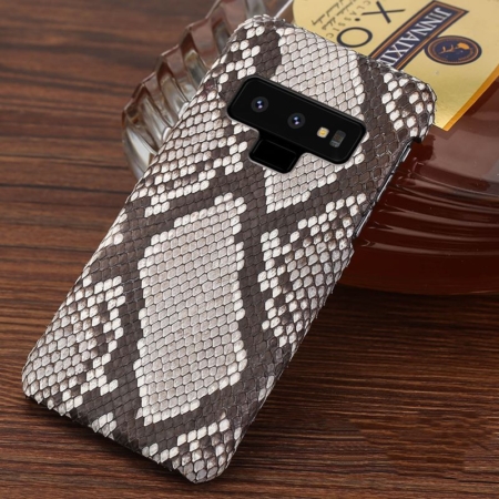 Galaxy Note 9 Snakeskin Case-Python Back Skin-White