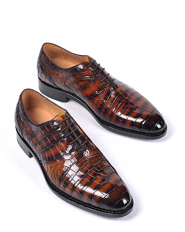 Leather Shoes for Men-Brown