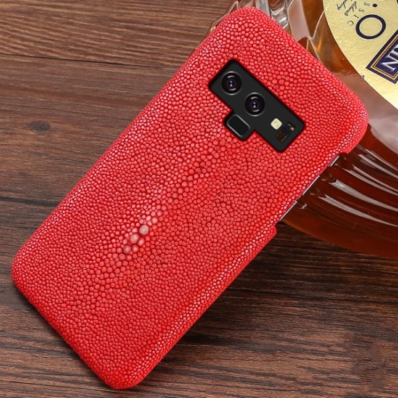 Stingray Leather Galaxy Note 9 Case-Red