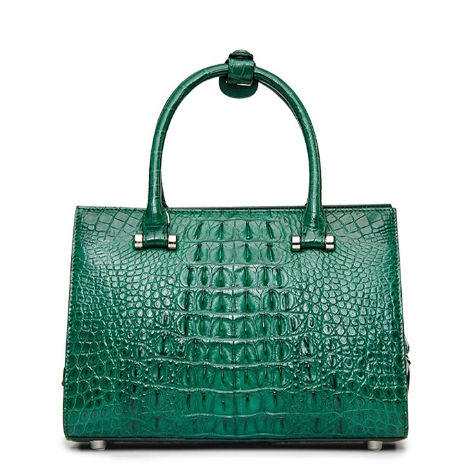 green crocodile bag