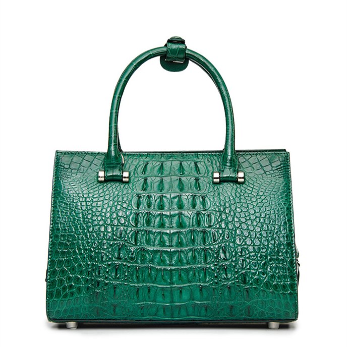 The Queen | Crocodile Leather Handbag Tote | Croco Leather Purse with Straps