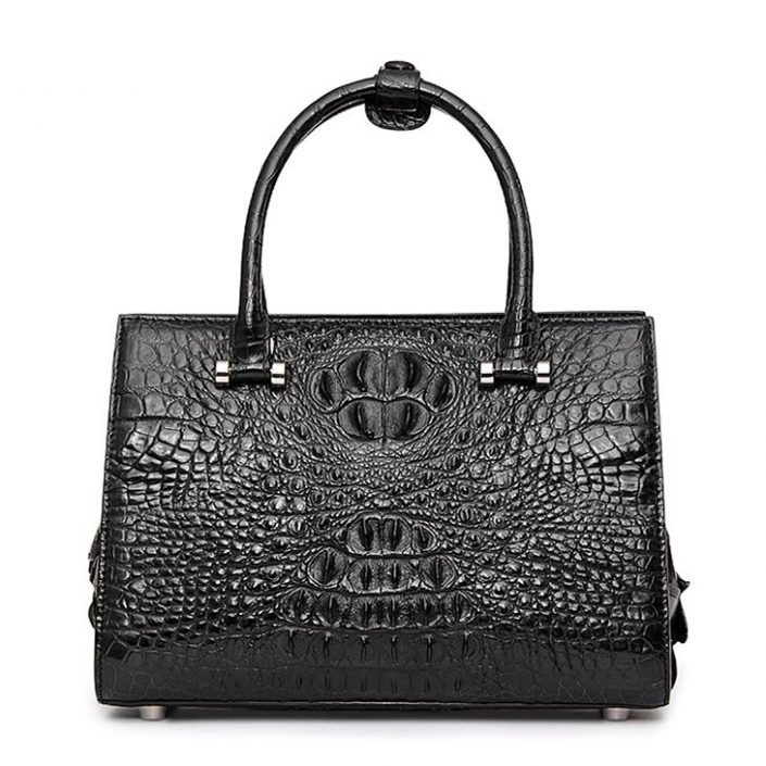 Womens Crocodile Leather Handbags Shoulder Bags Top Handle Tote Satchel ...