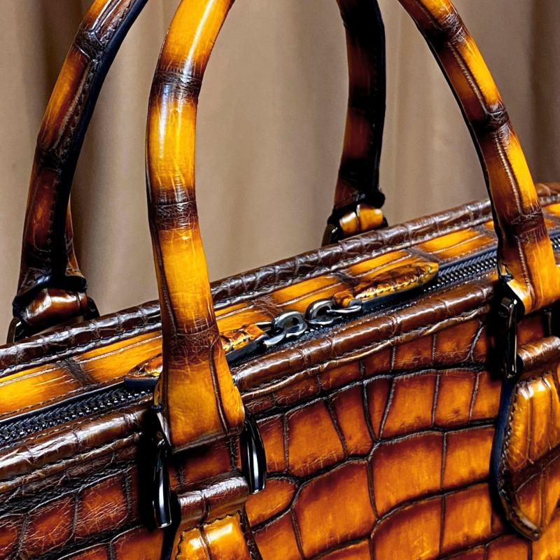 Alligator Business Bags Designer Alligator Briefcases for Men - Details
