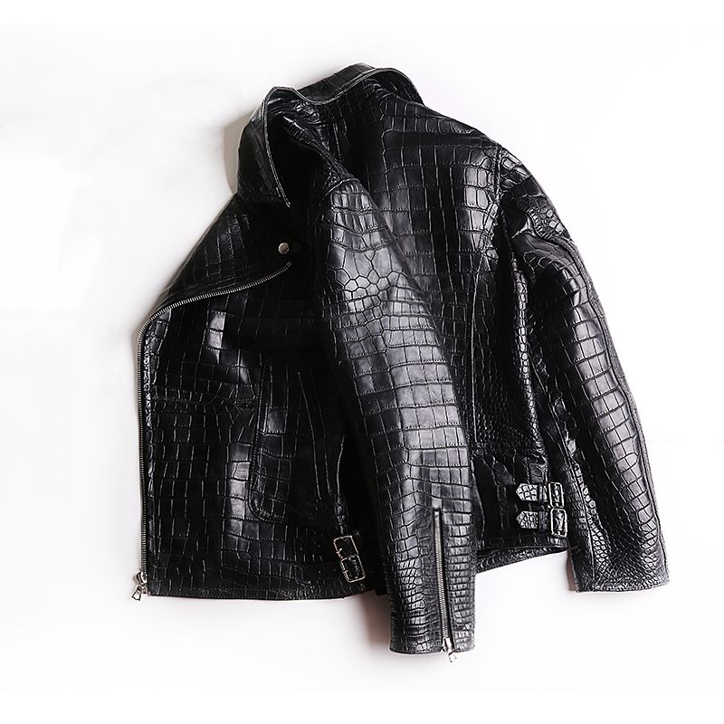 Leather Crocodile Jacket Luxury