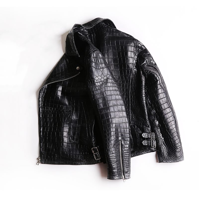 BRUCEGAO’s custom made crocodile leather jacket