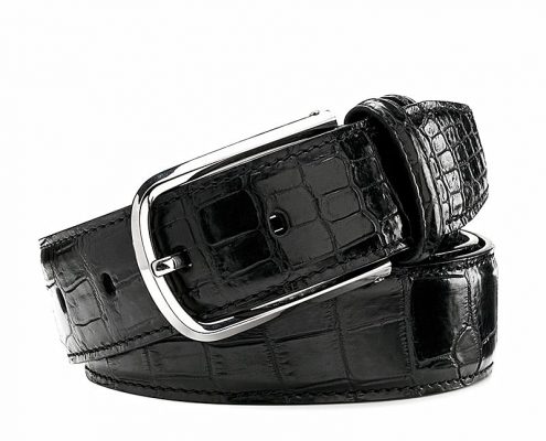 Crocodile leather belts from BRUCEGAO