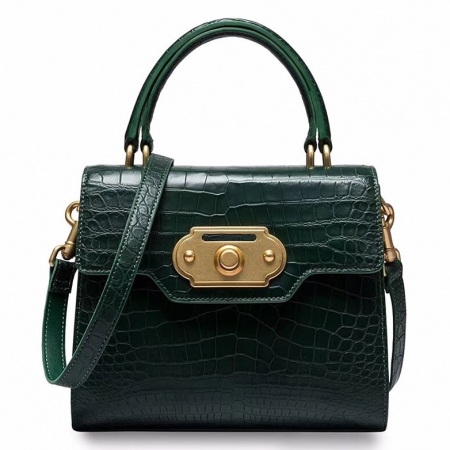 Designer Alligator Handbag Ladies Alligator Shoulder Purse Bag-Blue