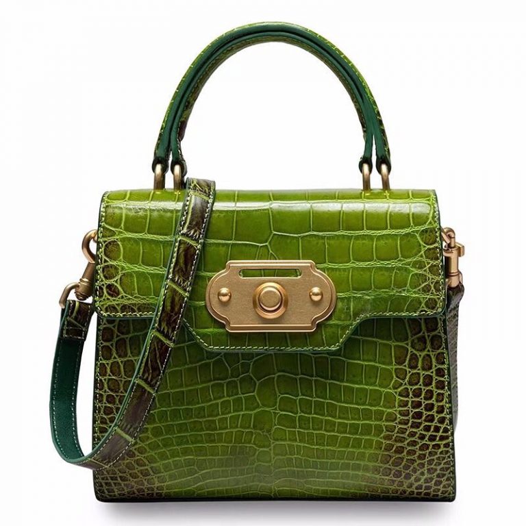 Designer Alligator Handbag Ladies Alligator Shoulder Purse Bag