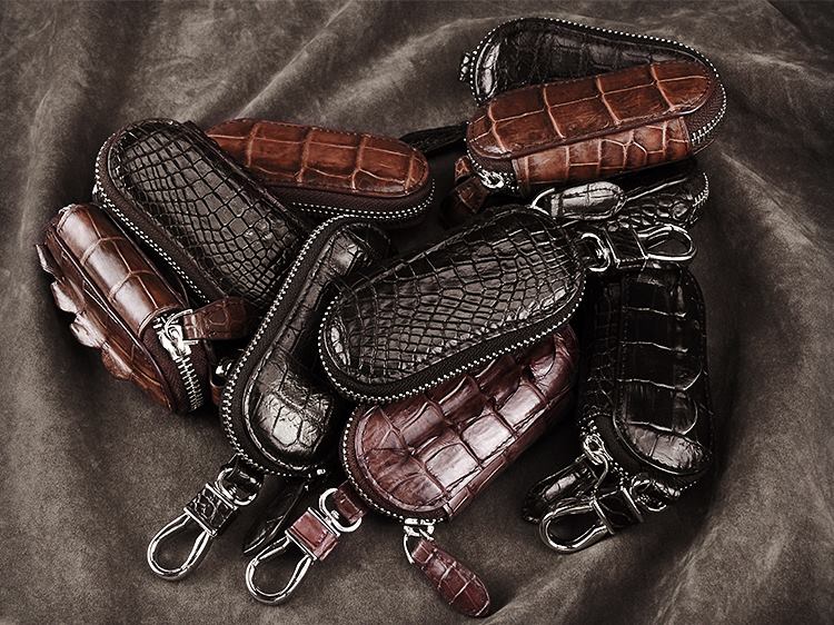 The Best Luxury Car Key Holder  BRUCEGAO's Crocodile Leather Car