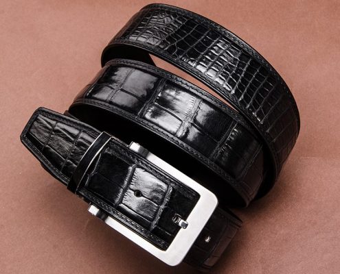 Luxury birthday gifts for him - BURCEGAO's crocodile belt