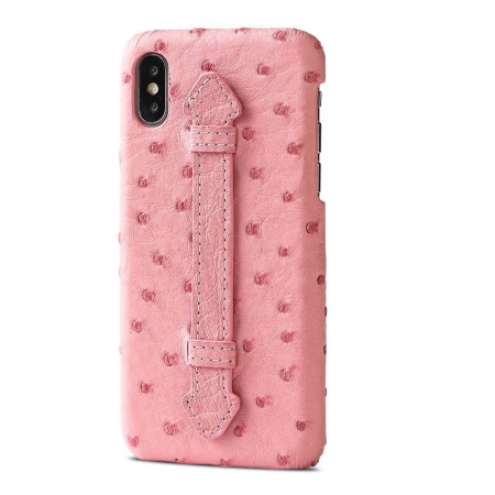 iPhone XS Max, XS Ostrich Skin Case, Ostrich Skin Cases for iPhone XS Max, XS-Pink