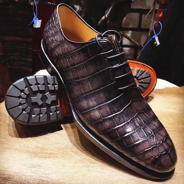 luxury alligator business shoes for men