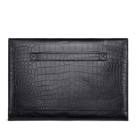 Large Capacity Alligator Leather Business Briefcase Envelope Bag-Back