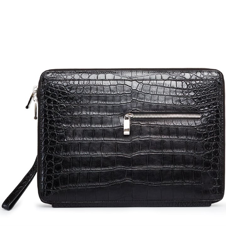 Men&#39;s Alligator Leather Business Clutch Wrist Bag