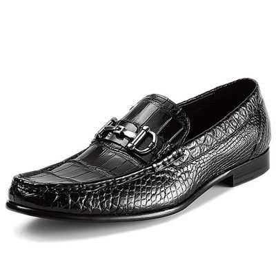 crocodile skin loafers mens