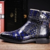 Men’s Handcrafted Genuine Alligator Leather Boots-Side-1