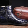 Men’s Handcrafted Genuine Alligator Leather Boots-Side-2