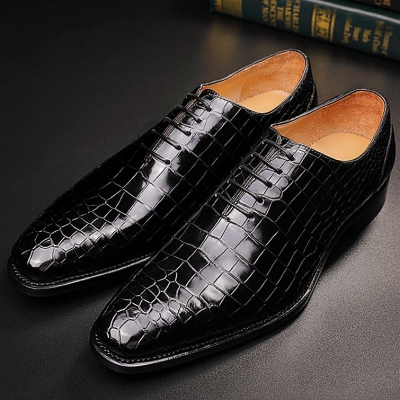 Classic Alligator Leather Wholecut Dress Shoes Comfortable Formal ...