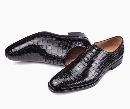 Classic Alligator Leather Wholecut Dress Shoes Comfortable Formal ...