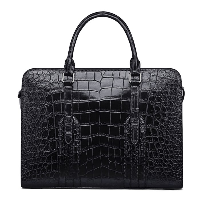 Genuine Alligator Leather Laptop Bag Briefcase Shoulder Bag