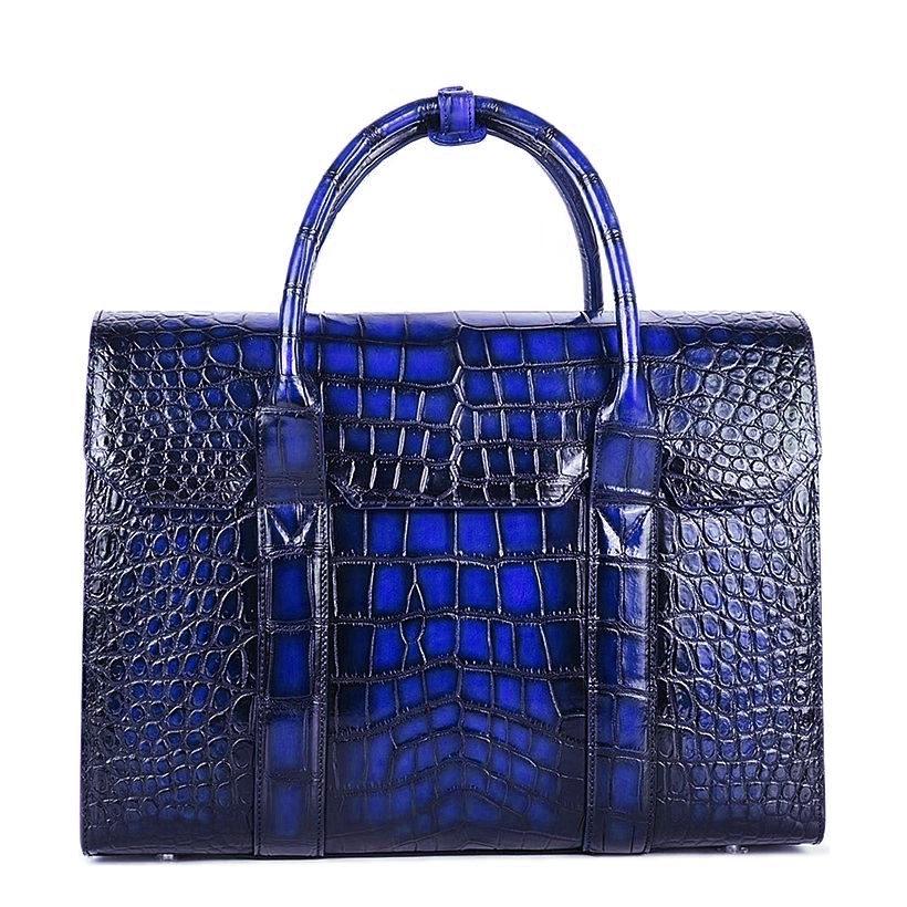 Hermes blue croc Birkin  Hermes, Leather briefcase men, Hermes birkin