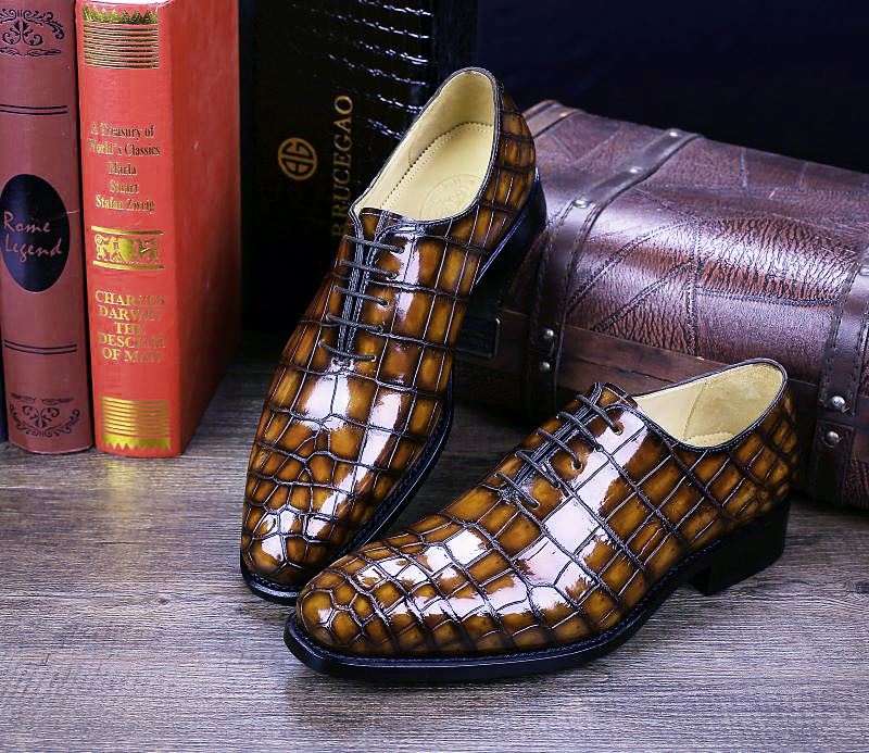 Mens alligator shoes