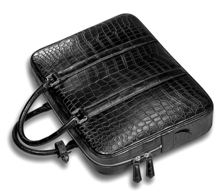 Alligator Leather Briefcase Laptop Bag Shoulder Business Bag-1