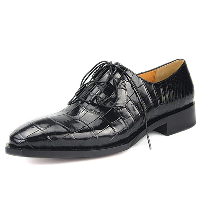 Classic Alligator Leather Wholecut Dress Shoes Comfortable Formal Business  Shoes