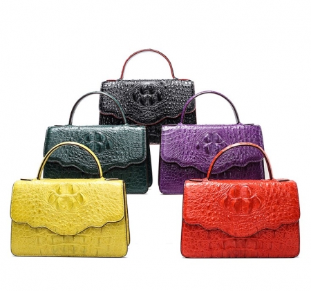 Crocodile Leather Handbag Shoulder Purse Bag for Women