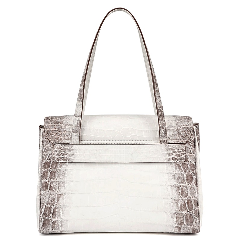 Crocodile Leather Handbags Shoulder Purse Bags for Women - Back