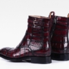 Genuine Alligator Leather Boots With Zipper