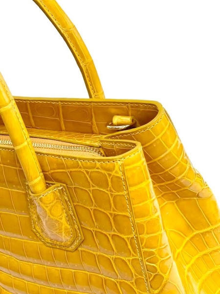 Alligator Leather Handbags Shoulder Tote Top-handle Cross body Bags-Details