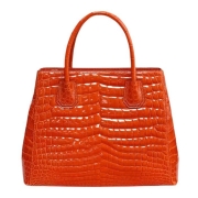 Womens Alligator Leather Handbag Shoulder Tote Top-handle Crossbody Bag