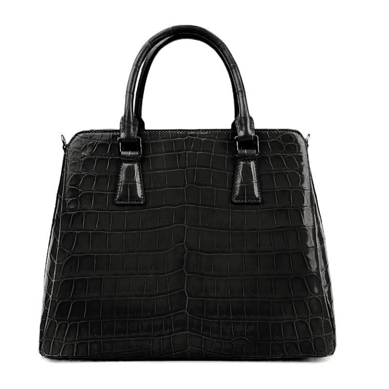 Girl Accented Alligator Patterned Tote / Crossbody Bag main image 0