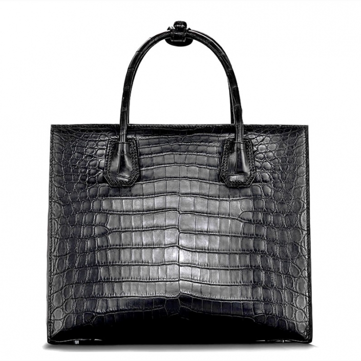 Classic Alligator Leather Tote Handbag Shoulder Bag for Women