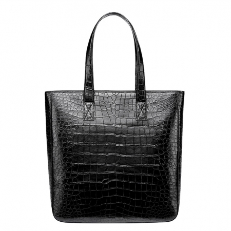 Alligator Leather Tote Shoulder Bag Top Handle Bag for Work Travel