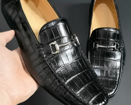 The Best Driving Shoes in 2019-Alligator Driving Shoes-Black
