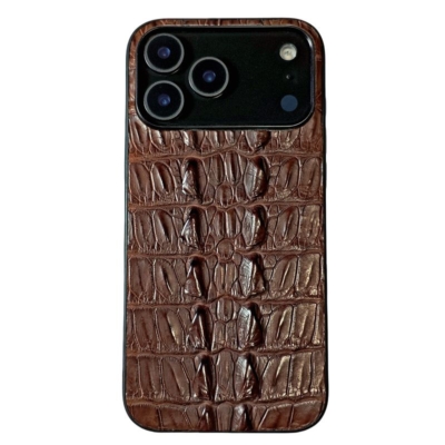 Crocodile iPhone Cases - Brown Crocodile Tail Skin