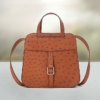 Designer Ostrich Skin Handbag Shoulder Bag for Women-1