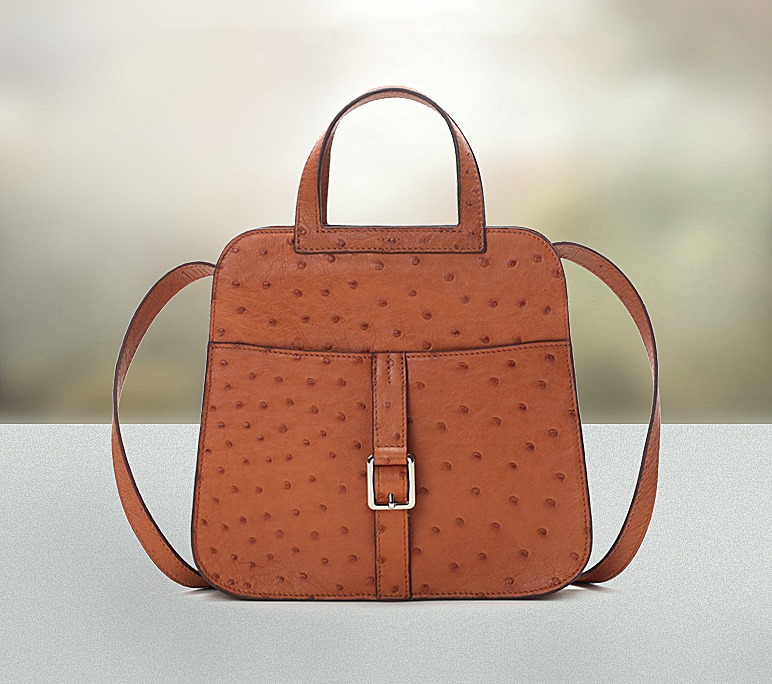 Factory Wholesales Price Ostrich Leather Bag Riyadh Warehouse Sales Shoulder  Bag For Fashion Women Crossbody Bag