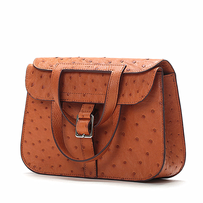 Ostrich Leather Satchel Ostrich Leather Handbag