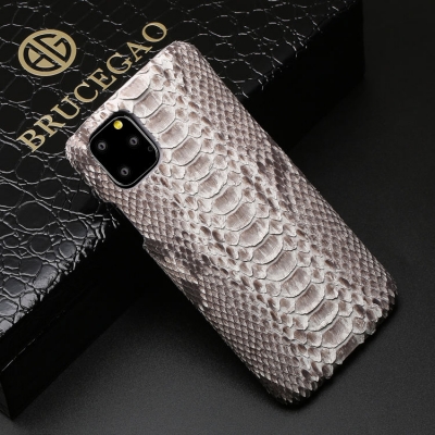 Python Snakeskin Snap-on Case for iPhone - Python Belly Skin - White