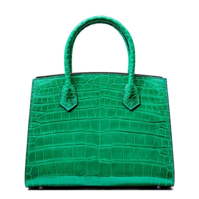Alligator Leather Handbag Designer Tote Purse Top-handle Bag - Green