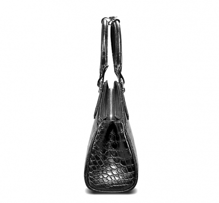 Alligator Leather Handbag Designer Tote Purse Top-handle Bag-Side