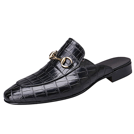 Alligator Leather Horsebit Slipper for Men