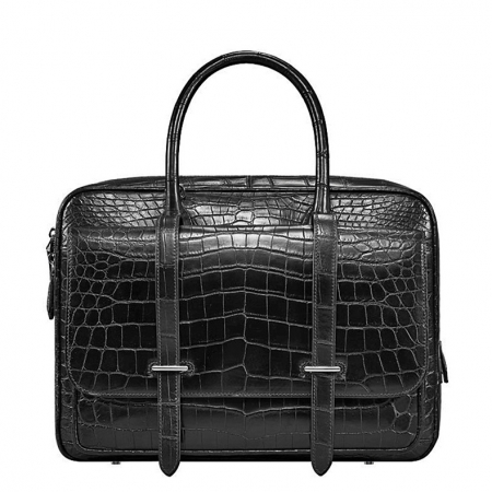 Luxury Alligator Leather Briefcase Laptop Bag Business Work Bag for Men