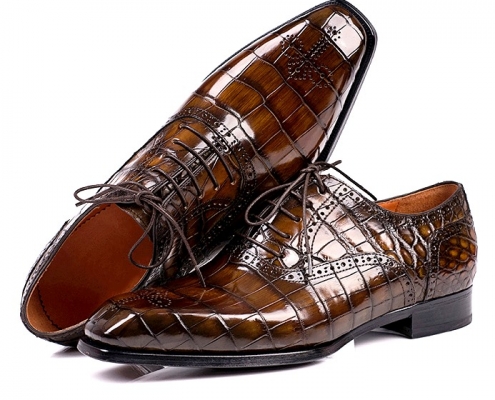 Handcrafted Alligator Business Dress Shoes