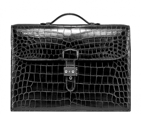 Style Alligator Leather Laptop Bag