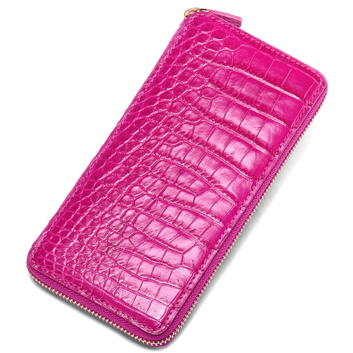 Alligator Skin Clutch Wallet